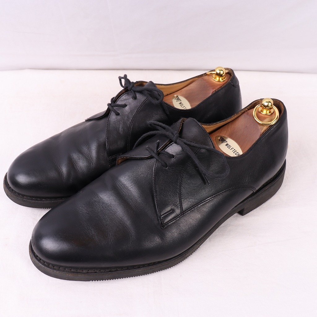 ARGUEYROLLES 45/46 29.0cm 位 黒 フランス製 フレンチアーミー ブラック オフィサー ミリタリー サービスシューズ メンズ 中古 ds4244拍卖