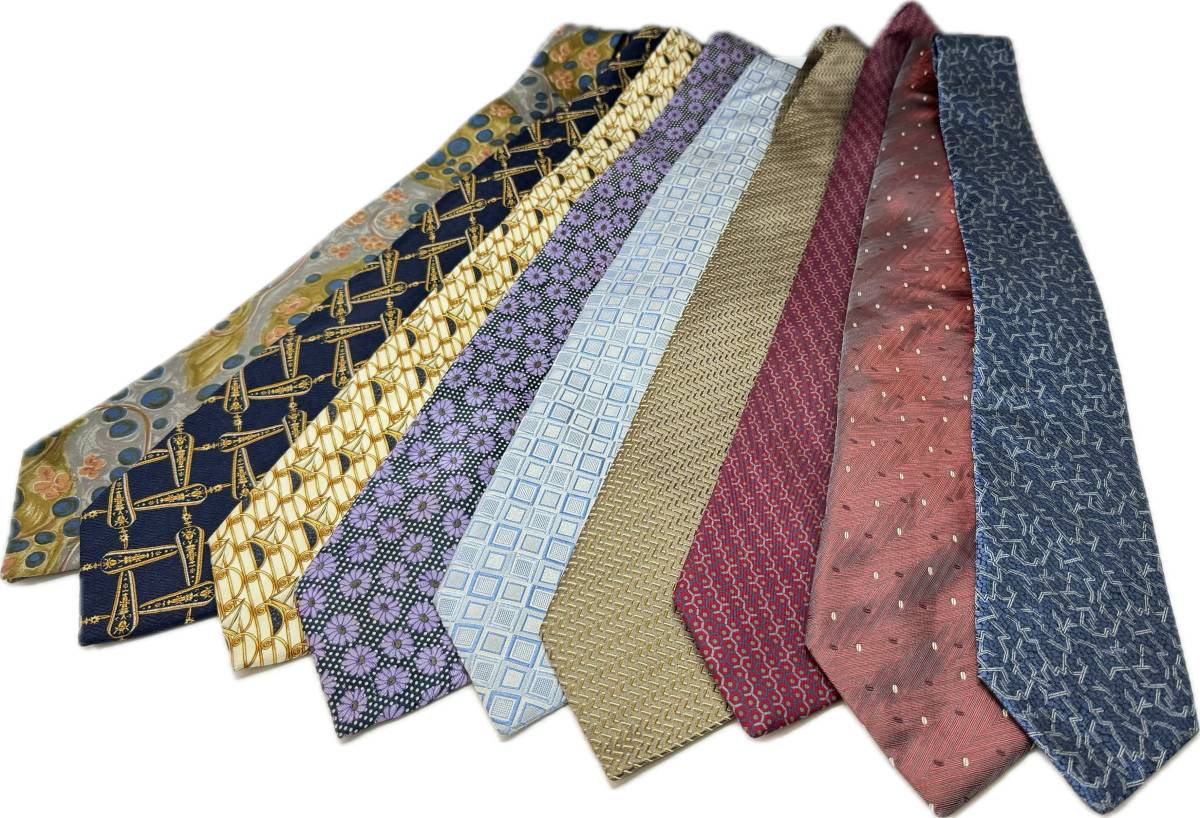 ■LANVIN/ランバン ネクタイ色々 9本セット■I-450拍卖