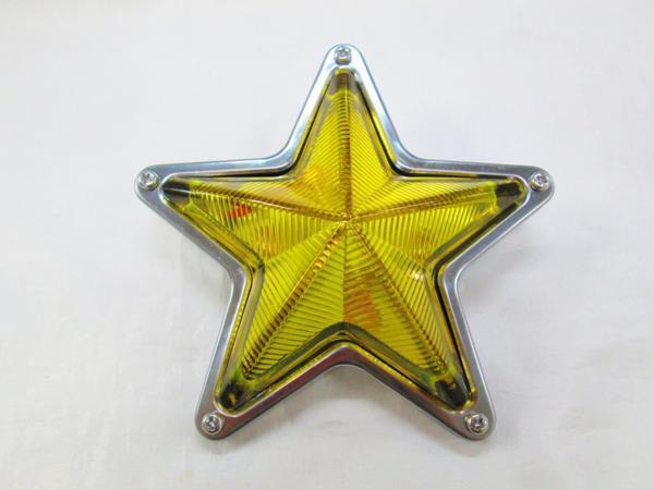特大星型マーカーランプ 145mmφ イエロー(黄色) ガラスレンズ 24V10Wマクラ球付拍卖