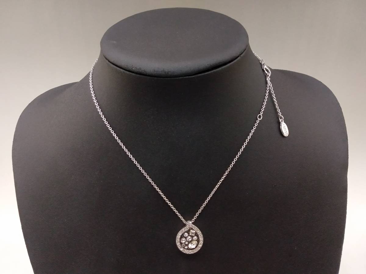 1015-0009 中古★ABISTE キラキラ スワロフスキー ネックレス拍卖