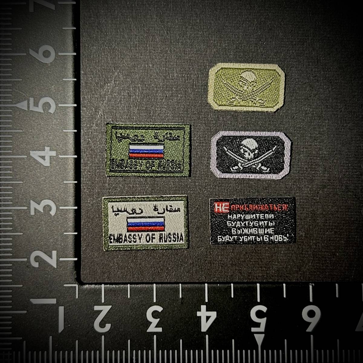 【在1/売り切り/値上げ予定】DAMTOYS製 模型 1/6 スケール 男性 女性 フィギュア用 装備 部品 ワッペン 5種 ステッカータイプ (未使用拍卖