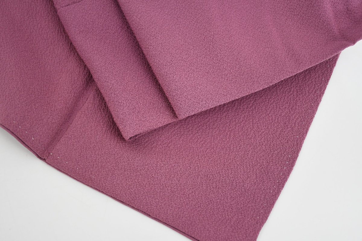 色無地 パーティー 南京藤色 藤色系 披露宴 お茶会 身丈160cm 裄丈66cm ★着物 ia-861 桜庭呉服店拍卖