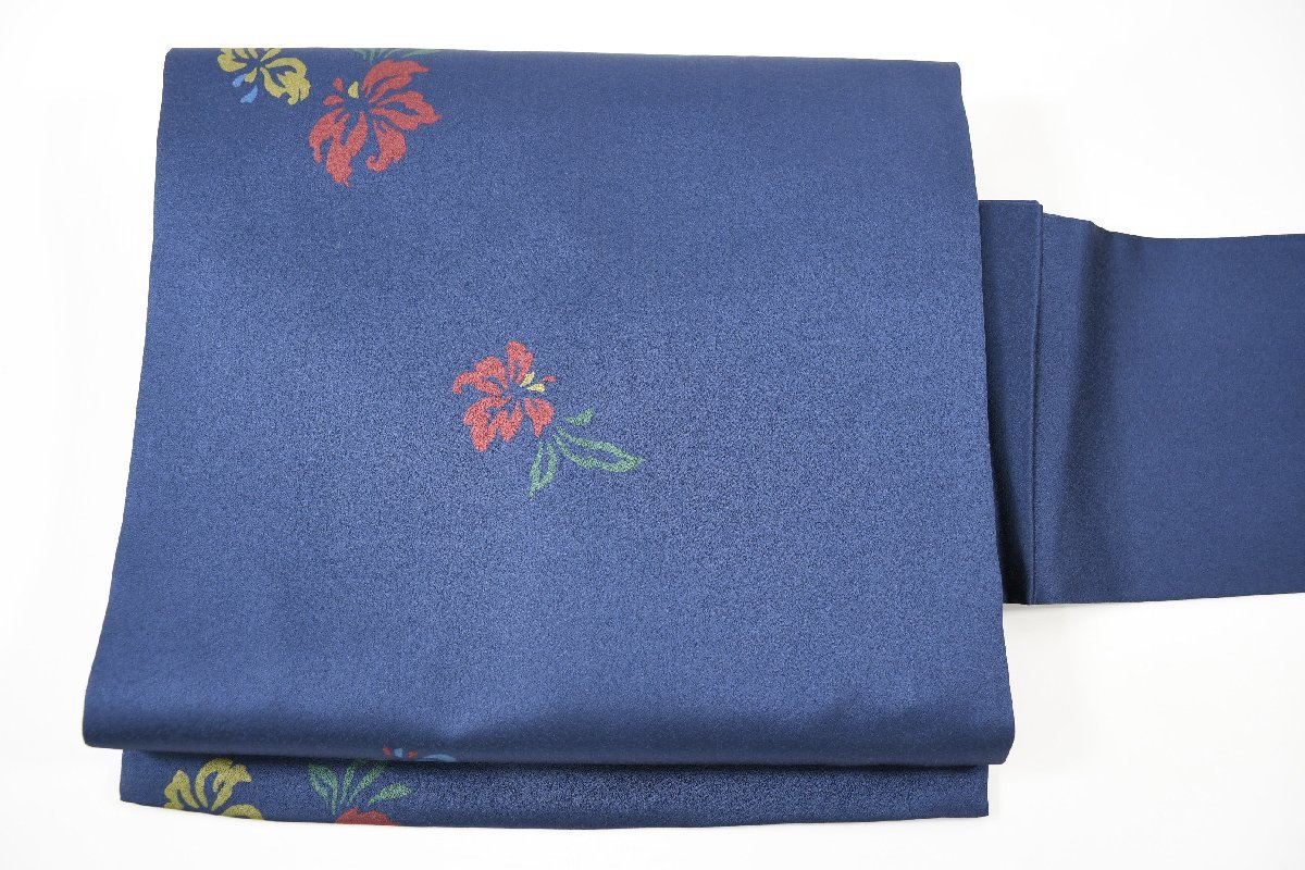 名古屋帯 花 秋草 帯丈368cm ★着物屋 ne-7744 桜庭呉服店拍卖