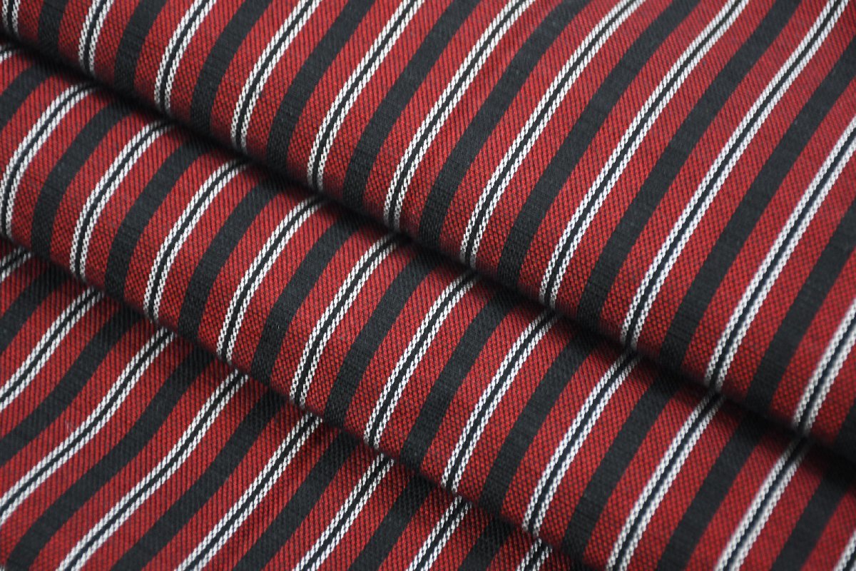 袋名古屋帯 西陣 ちぐさ帯 縞模様 帯丈370cm ★着物屋 ne-7825 桜庭呉服店拍卖