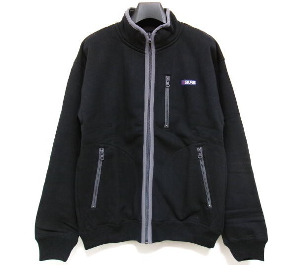 新品★SILAS★サイラス★STAND COLOR ZIP JACKET★裏起毛★Sサイズ★ブラック★スタンドカラー ジップジャケット拍卖