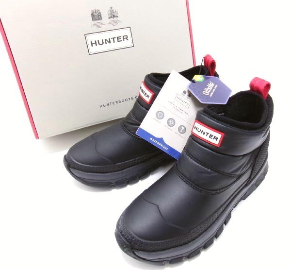 新品★HUNTER★ハンター★オリジナルインシュレイティドアンクルブーツ★スノーブーツ★UK4★-22度 極寒★黒★INSULATED SNOW ANKLE BOOT拍卖