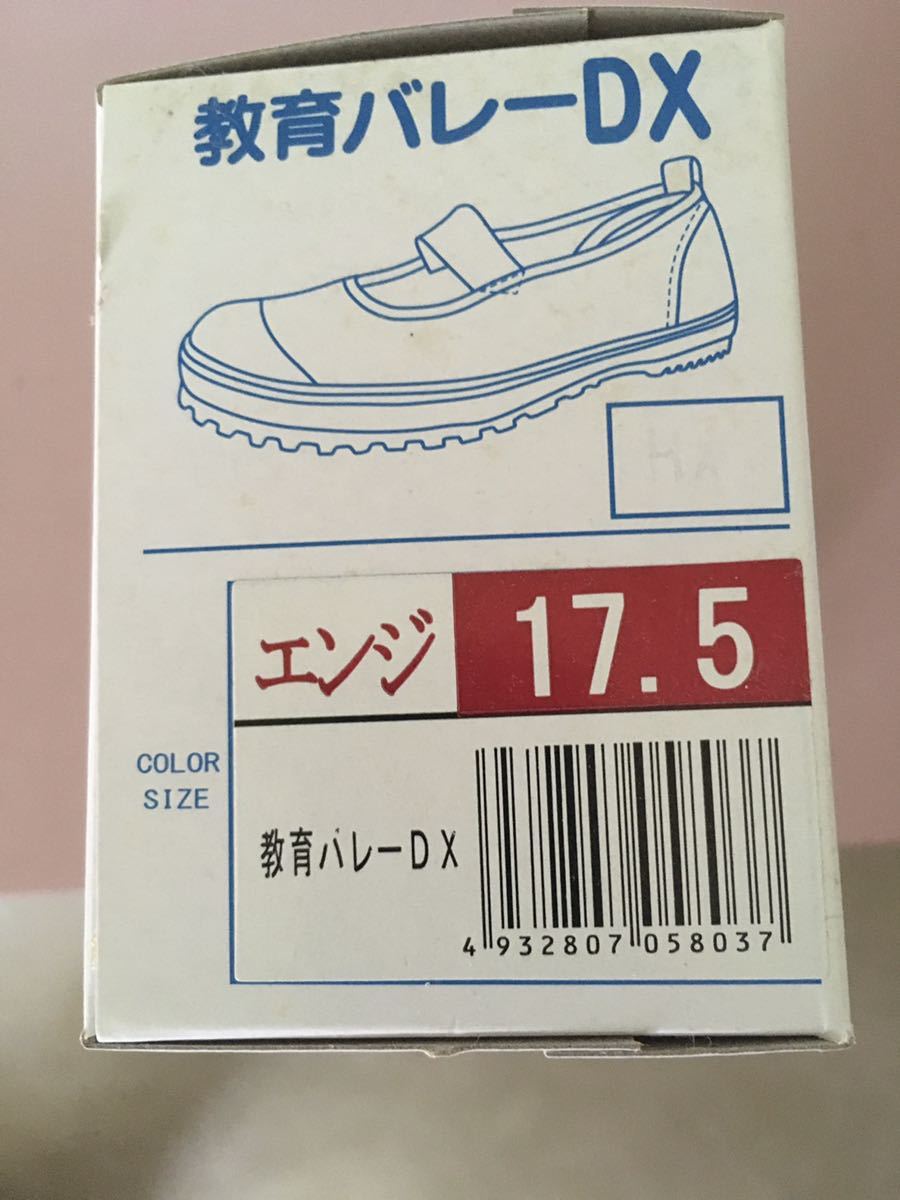 教育シューズ☆上履き バレーDX 17.5cm キッズ★エンジ(レッド)未使用品★★拍卖