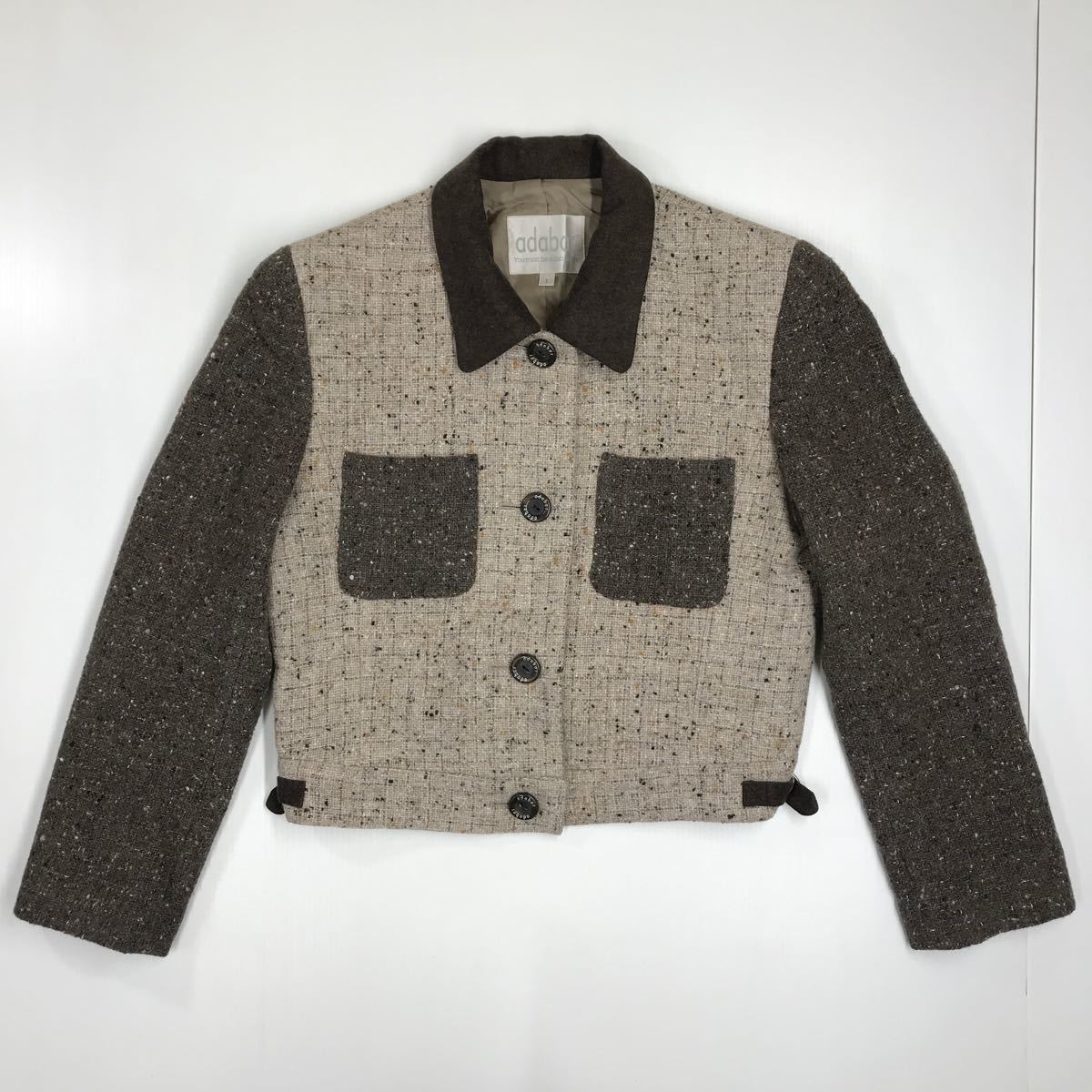 adabat アダバット ウールジャケット 日本製 レディース サイズ1 32-78a拍卖