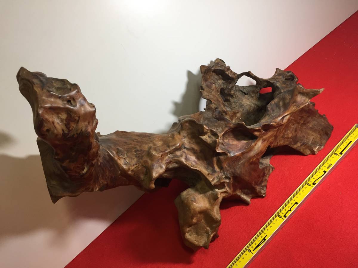 4-2317 材料 銘木屋久杉 世界遺産 逸品 香木 オブジェ材拍卖