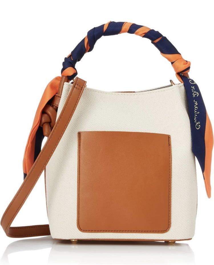 ☆お値下げ☆フロントポケットスカーフ付きバケツバッグ拍卖