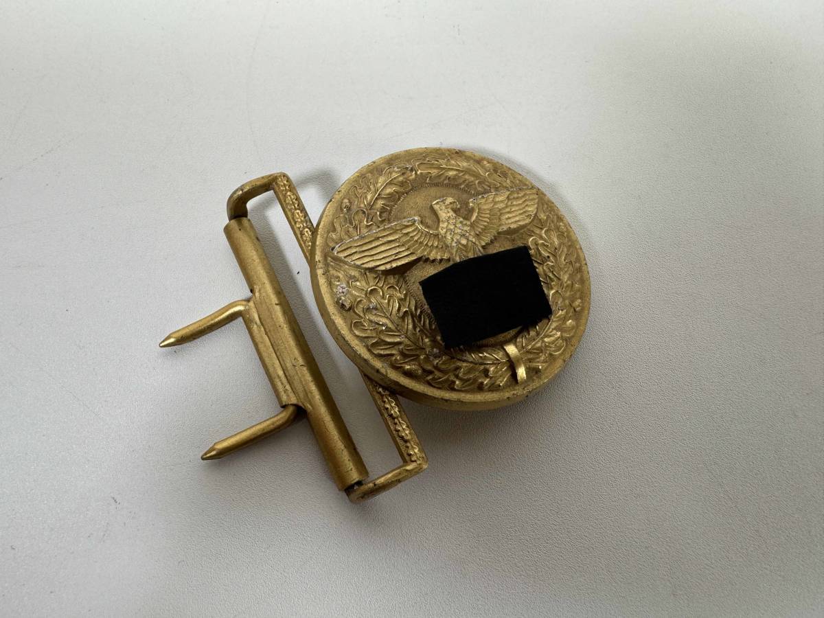 実物 ドイツ軍 第二次世界大戦 政治指導官 ベルトバックル 中古品拍卖