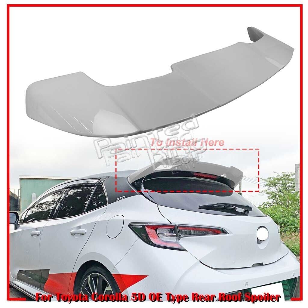 在庫有 #070 ホワイトパールクリスタルシャイン トヨタ カローラスポーツ NRE210H NRE214H ZWE211H 18/6~リアルーフエンドスポイラーOE拍卖