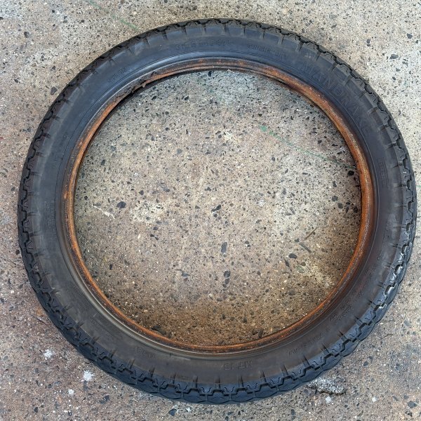 ピレリ MANDRAKE 3.00 S18 47S 残り溝2分 (旧レブル RZ250 ビラーゴ250 ボルティー Z250FT)拍卖