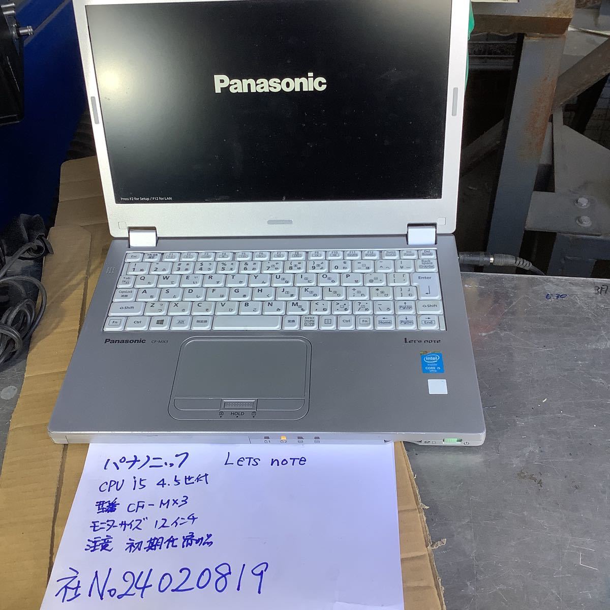 パナソニック『 LeTs noTe』CF -MX3 電源16v(注意初期化済品です)技術的な面の為、マニア様向け 商品とさせて頂きます拍卖