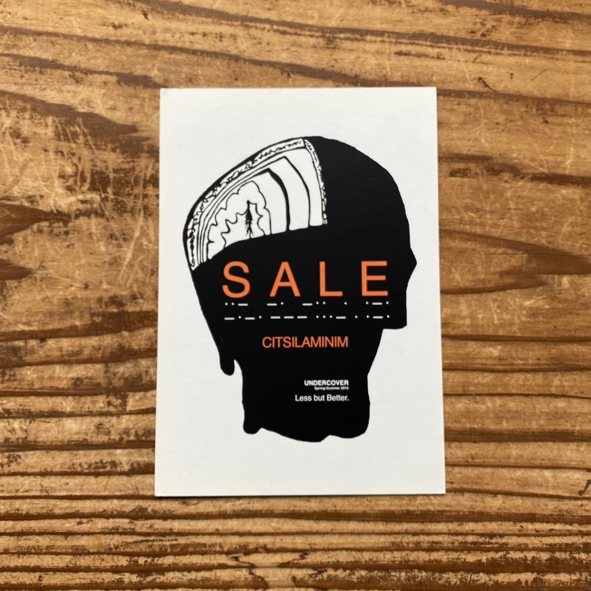【アンダーカバー UNDERCOVERISM 2010SS Less but Better ポストカード 招待状 DM フライヤー 非売品 顧客限定品 artscabut期 5685】拍卖