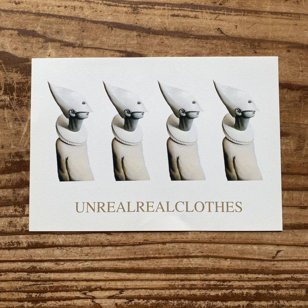 【アンダーカバー UNDERCOVERISM 08AW UNREALREALCLOTHES ポストカード 非売品 限定品 ノベルティー インビテーション DM 5685】拍卖