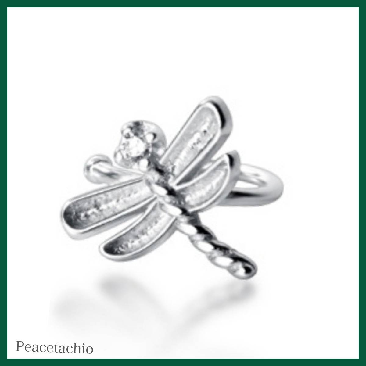 イヤカフ ノンホール Silver925 シルバー トンボ 秋 アレルギー対応 プレゼント ギフト ケース付き拍卖