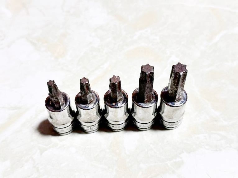 Snap-on スナップオン 3/8 トルクス ソケット レンチ 5本セット FTX拍卖