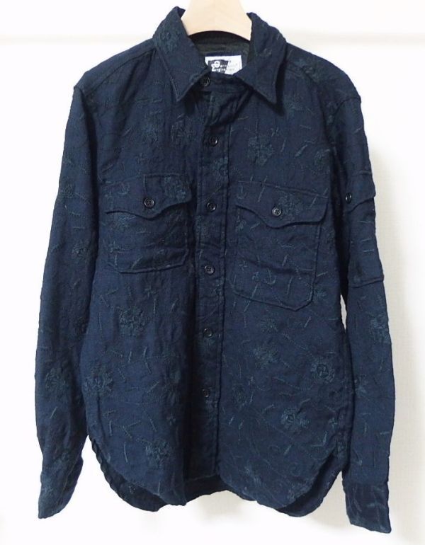 旧タグ Engineered Garments エンジニアードガーメンツ CPO Shirt Jacket Floral Embroidery 刺繍 シャツ ジャケット XS拍卖