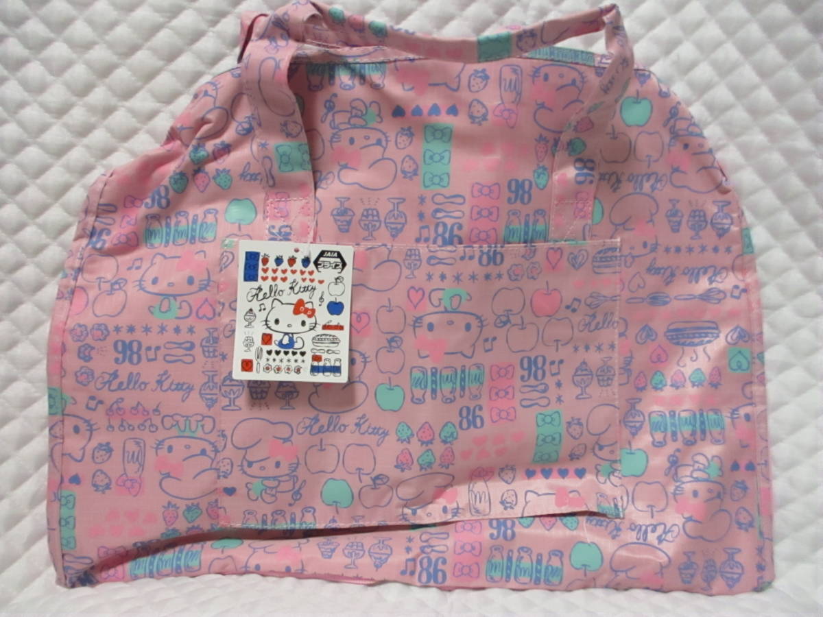 【 ハローキティ 携帯 ボストンバッグ 】新品 即決 小さくたためる! バッグ 旅行 エコバッグ スポーツバッグ キティ サンリオ拍卖