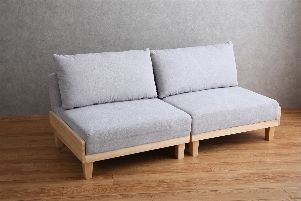 ソファベッド ソファーベッド 布張り グレー色 北欧デザイン おしゃれ 幅178 奥行98拍卖