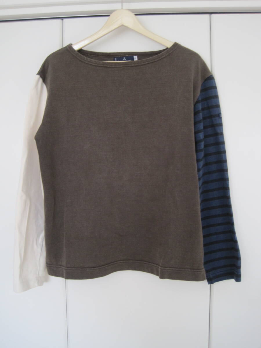 フランス製 ルミノア Le minor クレイジーパターン クレイジーカラー カットソー 着丈短 4拍卖