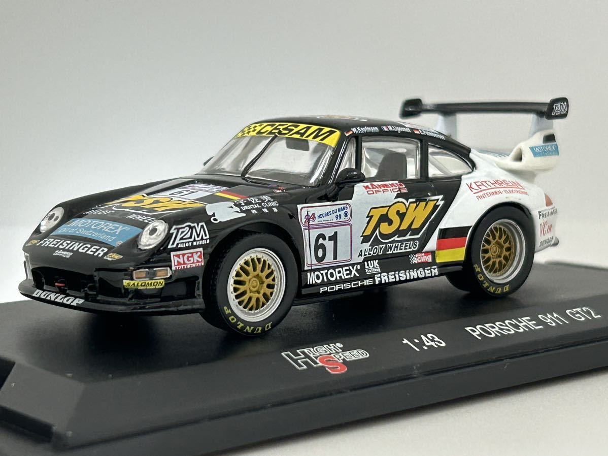 ポルシェ 911 GT2 ミニカー 1/43 カレラ ハイスピード PORSCHE拍卖