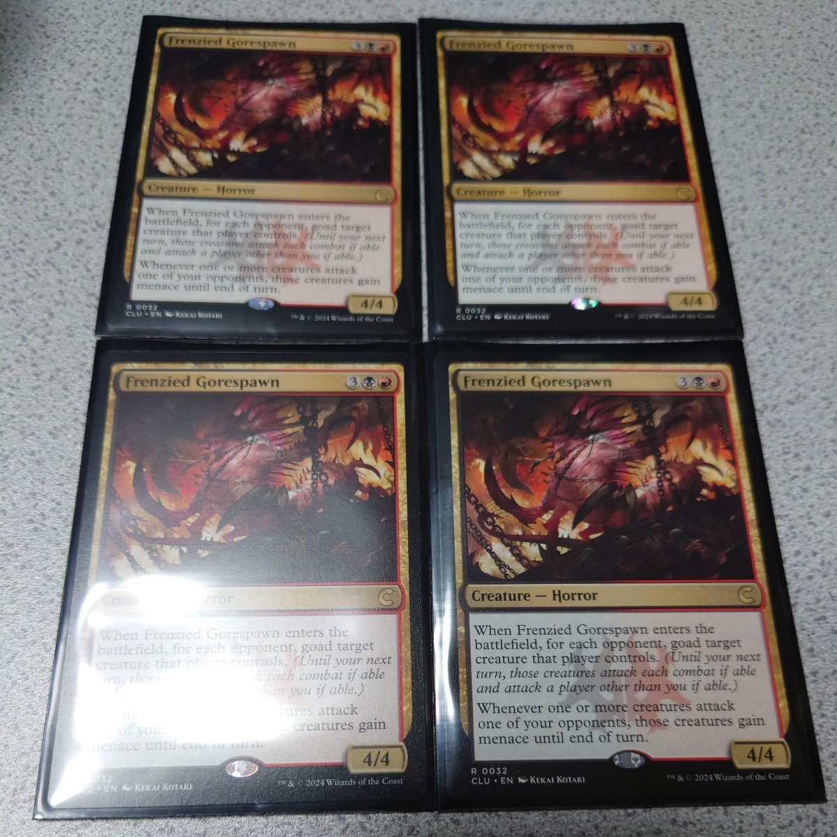 MTG CLU Frenzied Gorespawn 英語 四枚セット RAVNICA Cluedo Edition ラブニカ クルードエディション 即決拍卖