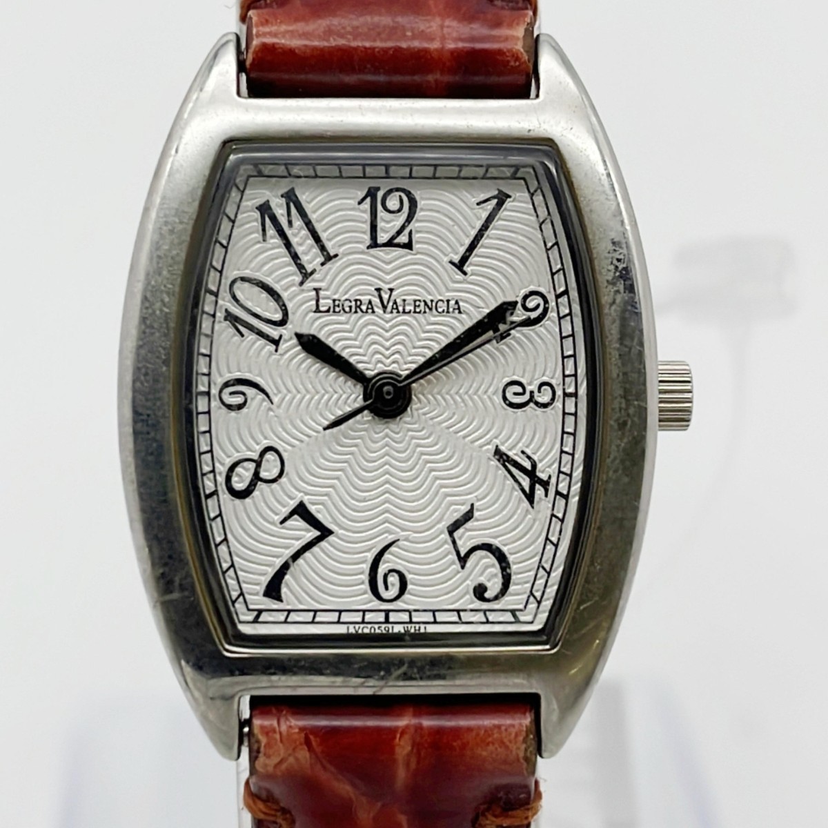 【67302】LEGRA VALENCIA レディース腕時計 SS 革 QZ拍卖