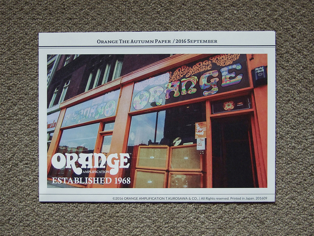 【カタログのみ】ORANGE The Autumn Paper 2016 September 検 アンプ AD TH OR CRUSH PRO CABINET TERROR ROCKERVERB DUAL DARK オレンジ拍卖