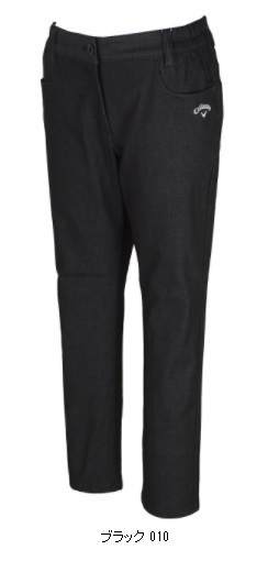 送料無料! 在庫処分! キャロウェイ 【Callaway】 レディース 9分丈 ロング パンツ 241-0126800 S ブラック 【1913】拍卖