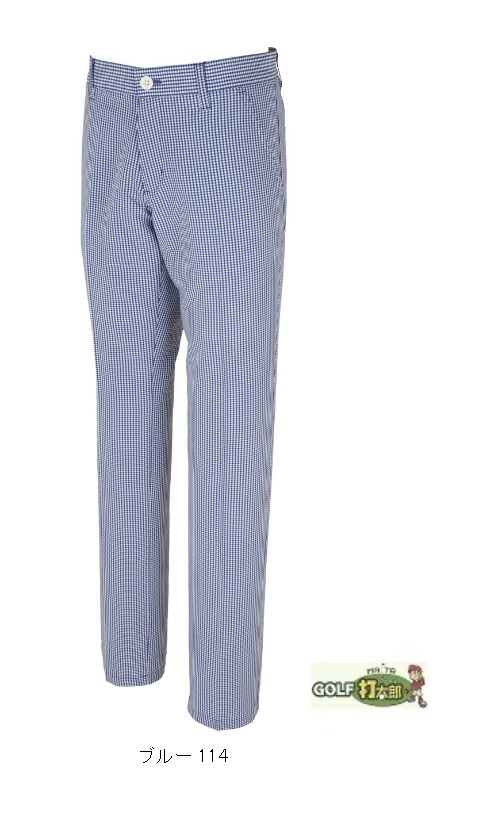 送料無料! 在庫処分! キャロウェイ 【Callaway】 メンズ ストレッチ チェック パンツ 241-9120513 М ブルー ホワイト【1719】拍卖