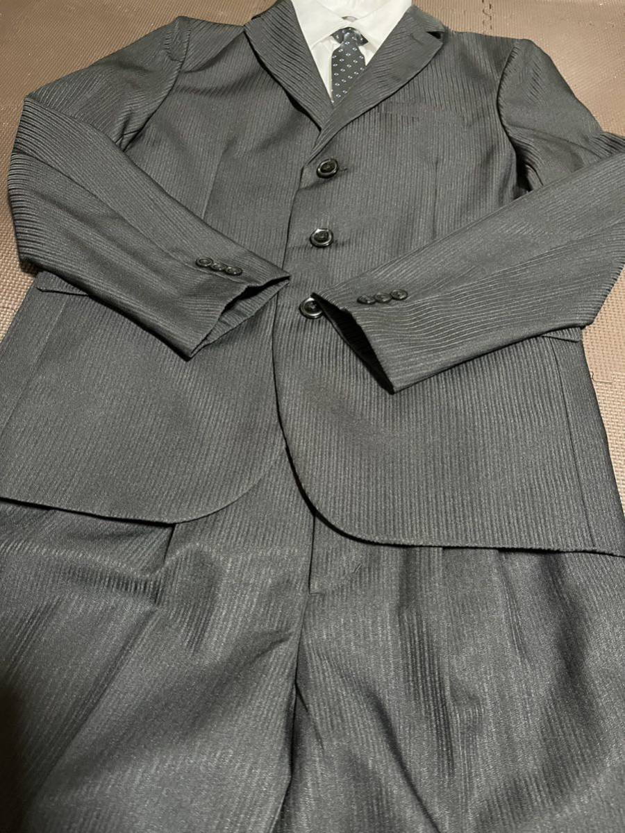 美品BB黒ストライプスーツ4点セット サイズ165拍卖