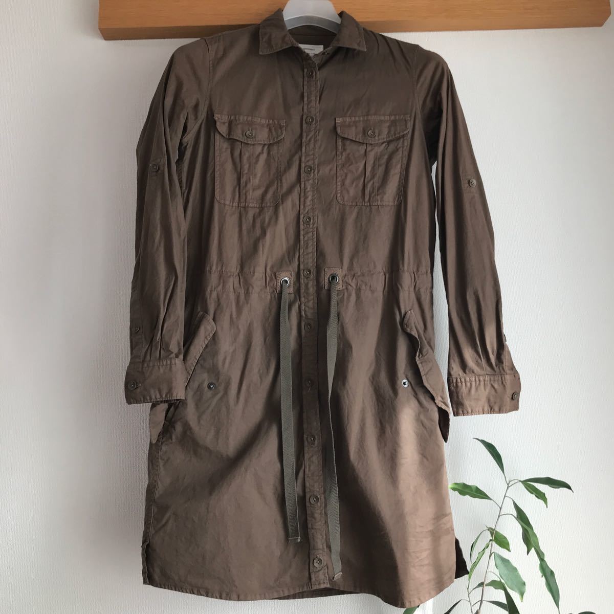 【中古】PLST プラステ シャツワンピース サイズ0拍卖