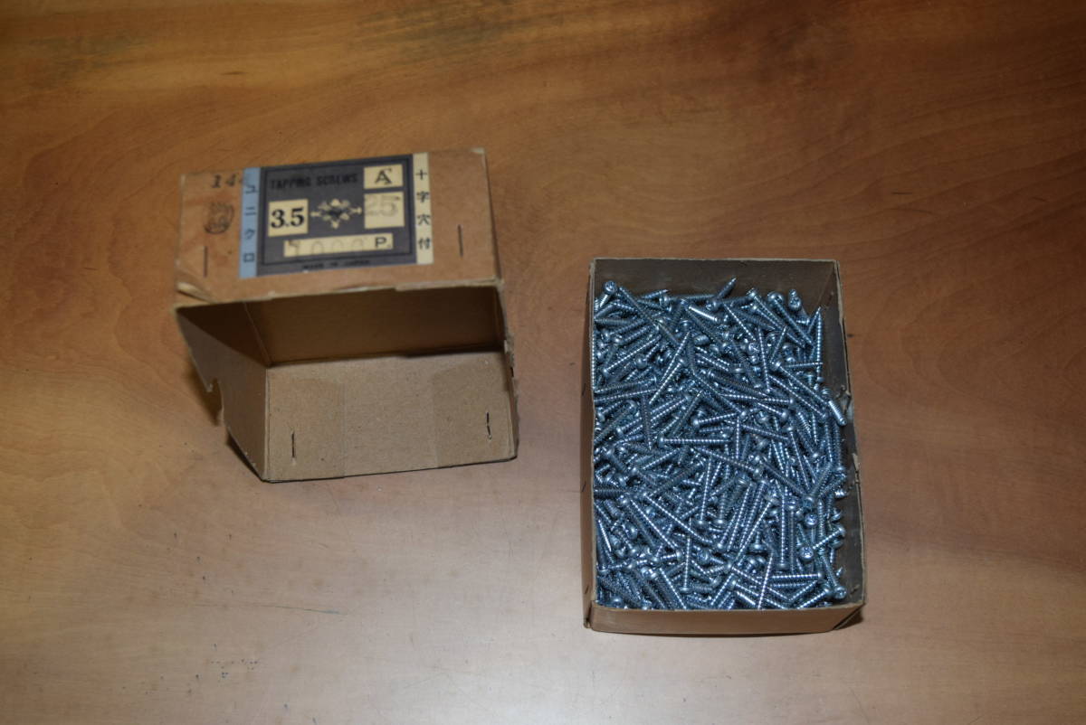 送料込み 540本セット 木ネジ 3.5x25mm プラスネジ ナベ頭 ユニクロメッキ 拍卖