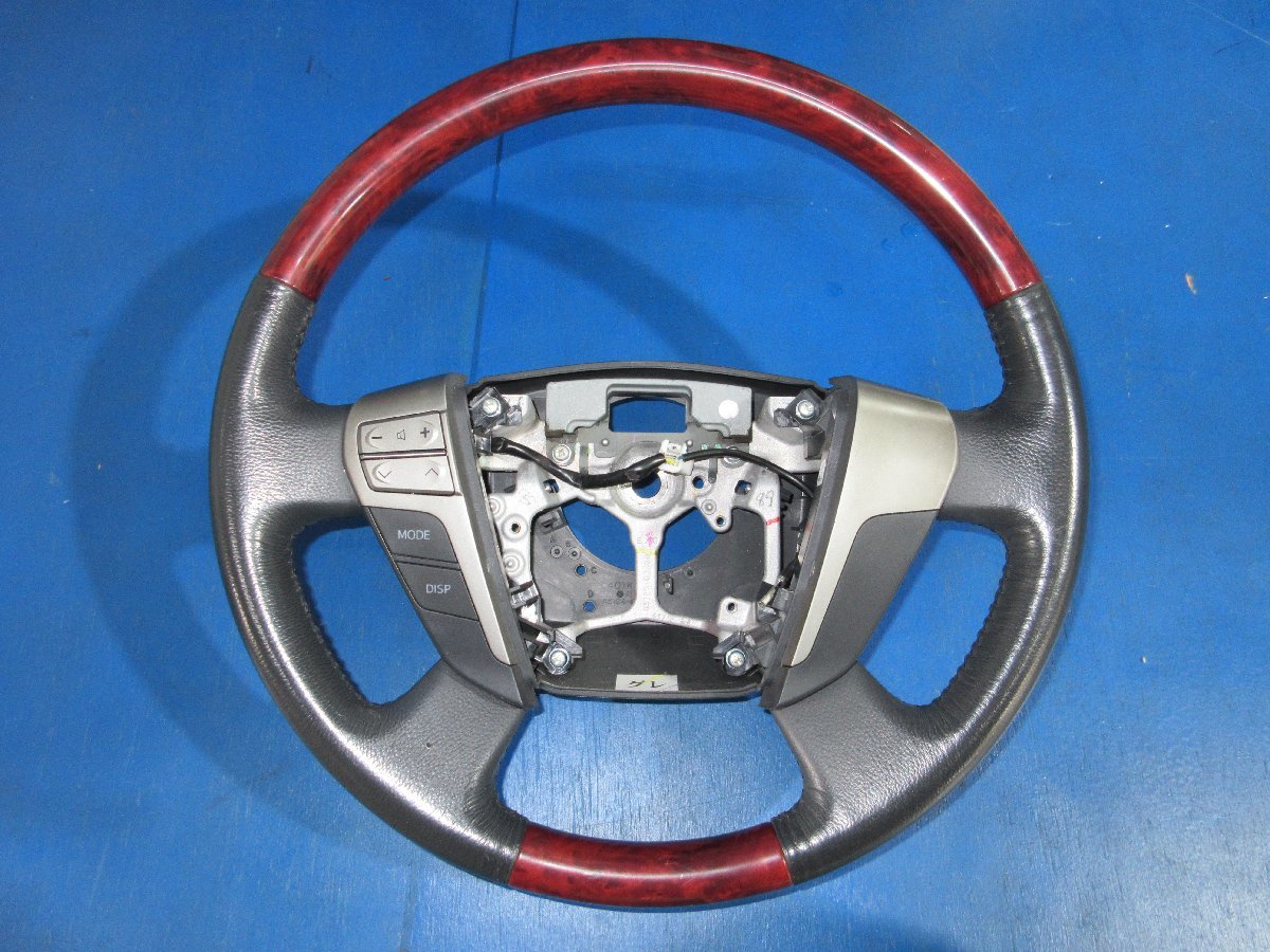 トヨタ ヴェルファイア DBA-ANH20W ステアリングホイール ハンドル ホーンパッド無 中古品 (K拍卖