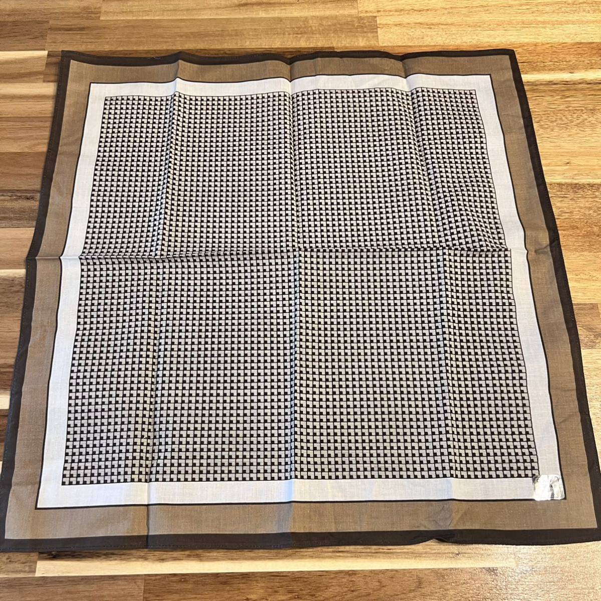 未使用品 clover sheep ハンカチ ブラウン 茶色 格子拍卖