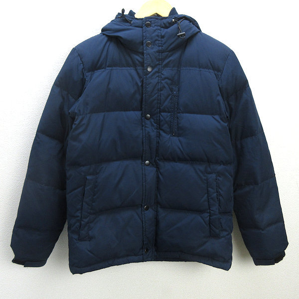 D■レイジブルー/RAGEBLUE フーディ ダウンジャケット JKT【M】紺/MENS/70【中古】拍卖