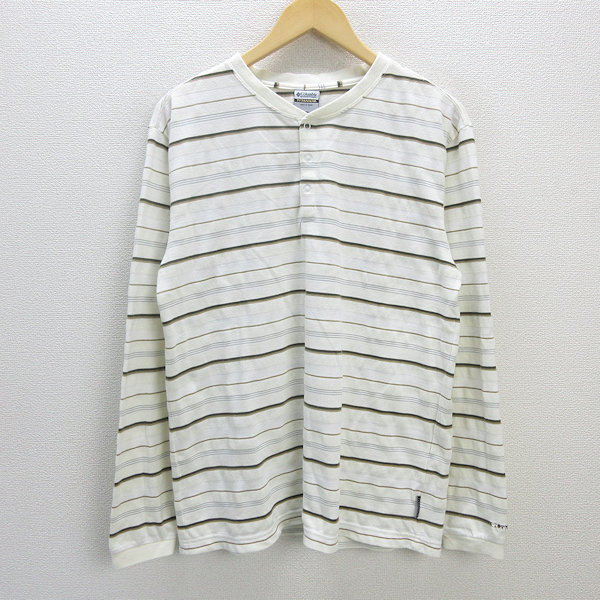 G■コロンビア/Columbia ダーフィーヒルヘンリー/PM6297【L】白系/men's/80【中古】■拍卖