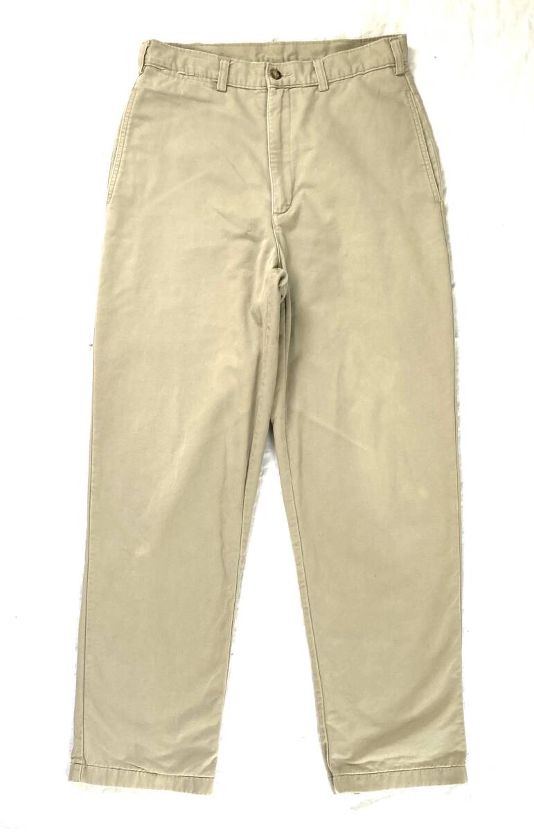 80s〜 USA製 L.L.Bean 裏地ネル チノパン W30 LLビーン ビンテージ拍卖