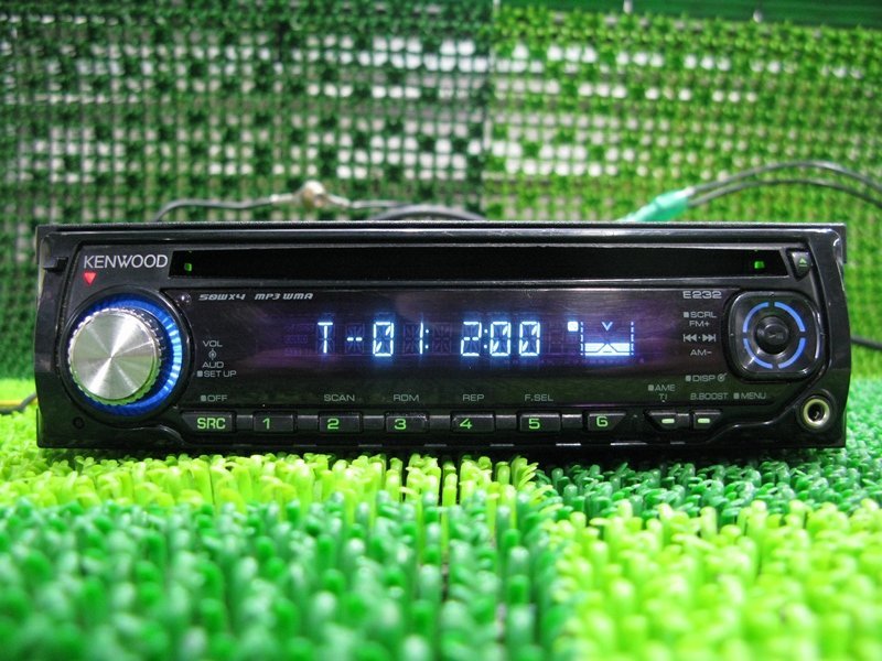 『psi』 ケンウッド E232 フロントAUX対応 CDレシーバー 動作確認済拍卖