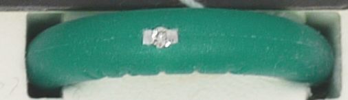 【送料無料/新品タグ付/未使用】9号 グリーン緑色 VALLY Diamond Silicon Ring JAN:4582267391214 天然ダイヤモンドのアクセサリー 拍卖
