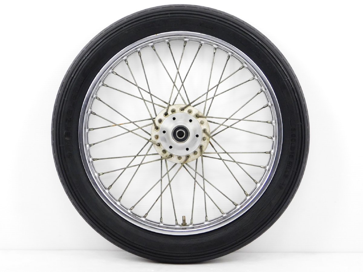 140【評価A】 スズキ GT250 当時物 実動 純正 TAKASAGO タカサゴ フロント ホイール MT1.60×18 タイヤ 3.00 S18 12 T250 T350 GT350拍卖