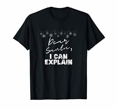 メリークリスマスギフトおかしい親愛なるサンタクリスマスの休日の装飾 Tシャツ拍卖