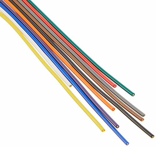 協和ハーモネット 耐熱通信機器用ビニル電線 H-PVC 0.65mm 2mX10色 茶赤橙黄緑青紫灰白黒拍卖