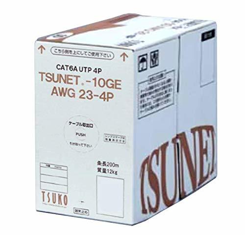 通信興業 CAT6A LANケーブル (200m巻き) TSUNET-10GE AWG23-4P (ライトブルー)拍卖