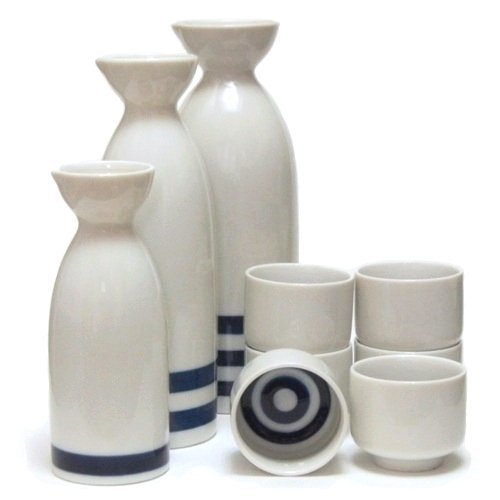 風景ドットコム きき酒 蛇の目 徳利 1合2合3合 ぐい呑み 6個set 日本製拍卖