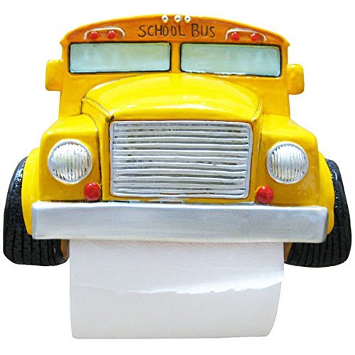 【アメリカン トイレ ペーパーホルダー 】スクールバス/AZ-485SY トイレ もようがえ おしゃれトイレ オブジェ拍卖