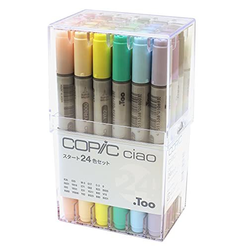 コピック(COPIC) Too コピック チャオ スタート 24色セット 日本製 多色 イラストマーカー マーカー マーカーペン拍卖