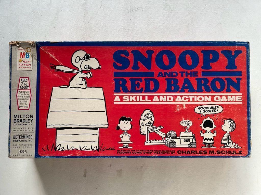 ヴィンテージスヌーピーゲーム SNOOPY and the RED BARON ボードゲーム フライングエース 検チャーリーブラウン、PEANUTS、vintagesnoopy拍卖
